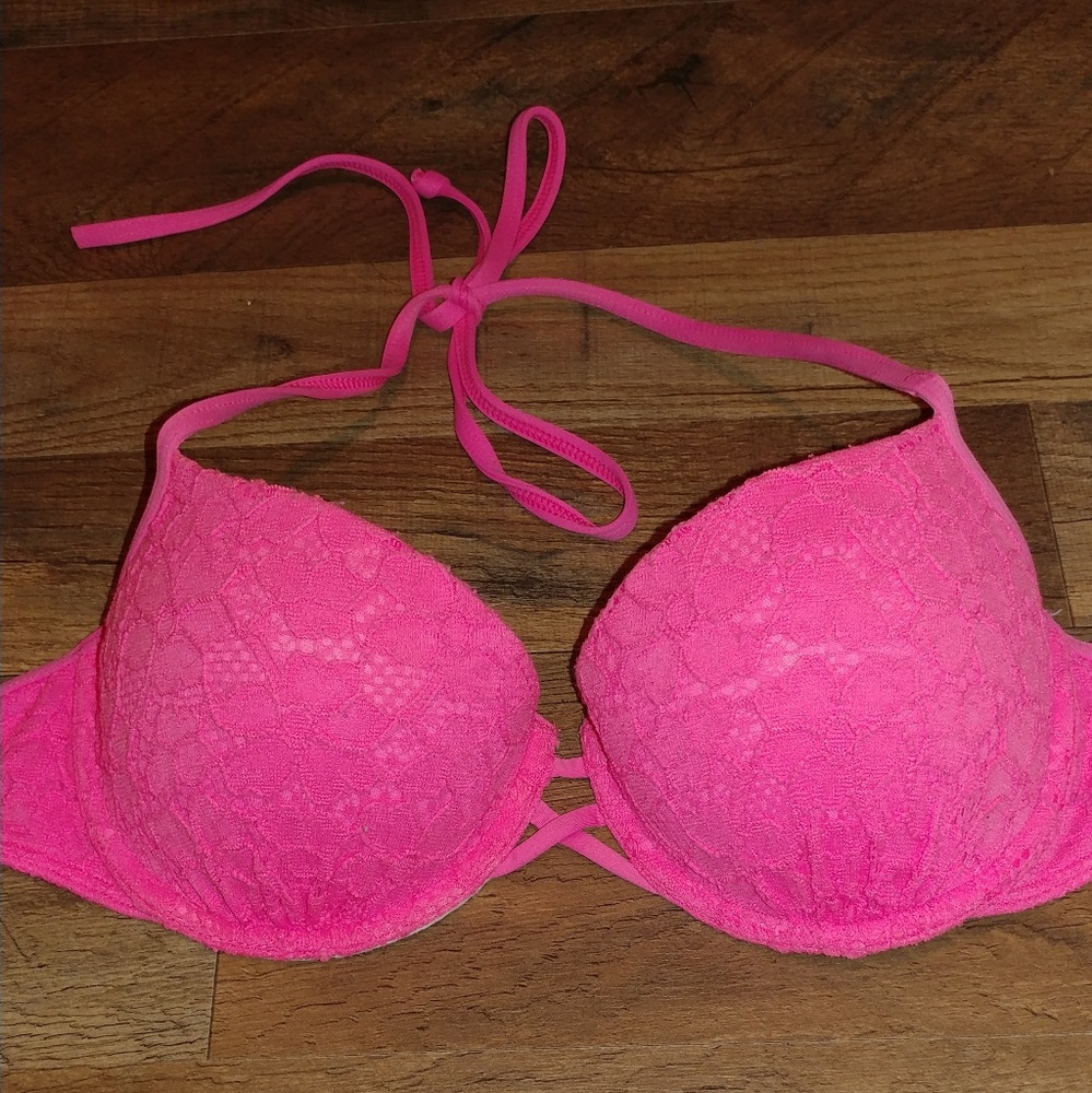 Abercrombie & Fitch hot pink bikini top